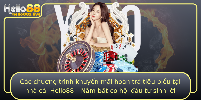 Các chương trình khuyến mãi hoàn trả tiêu biểu tại nhà cái Hello88 – Nắm bắt cơ hội đầu tư sinh lời